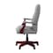 Regency Ivy League Clubhouse Dining or Meeting Swivel Chair- Grey/ Mahogany 9040GYMH - alternate 4